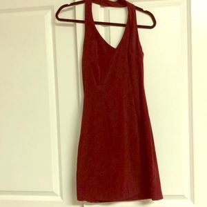 Maroon Halter Dress Size 3